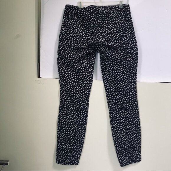 Tory Burch Walker Cargo Animal Print Pony Dots Jeans Pants Logo Stretch Waist 27 - Picture 3 of 16